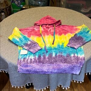 Colorful Tie-Dye Women's Hoodie